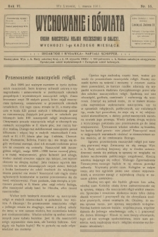 Wychowanie i Oświata : organ nauczycieli religii mojżeszowej w Galicyi. R.6, 1911, nr 55
