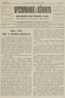 Wychowanie i Oświata : organ nauczycieli religii mojżeszowej w Galicyi. R.8, 1913, nr 74