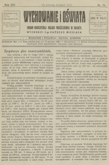 Wychowanie i Oświata : organ nauczycieli religii mojżeszowej w Galicyi. R.8, 1913, nr 75