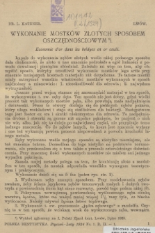 Polska Dentystyka. R.2, 1924, nr 1