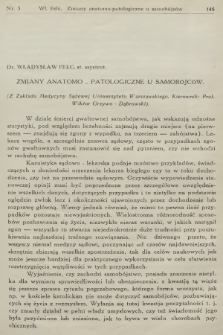 Czasopismo Sądowo-Lekarskie : poświęcone medycynie, psychjatrji sądowej i kryminologji. R.7, 1934, nr 3