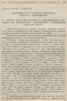 Czasopismo Sądowo-Lekarskie : poświęcone medycynie, psychjatrji sądowej i kryminologji. R.8, 1935, nr 4