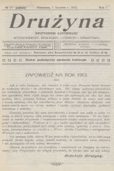 Drużyna : dwutygodnik ilustrowany wychowawczy, społeczny, literacki i oświatowy. R.1, 1912, № 17