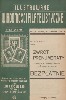 Ilustrowane Wiadomości Filatelistyczne : miesięcznik poświęcony sprawom filatelistyki. R.2, 1932, nr 5-6