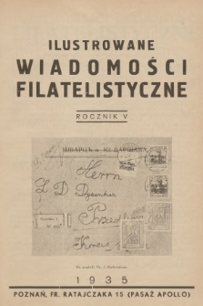 Ilustrowane Wiadomości Filatelistyczne : miesięcznik poświęcony sprawom filatelistyki. R.5, 1935, nr 40