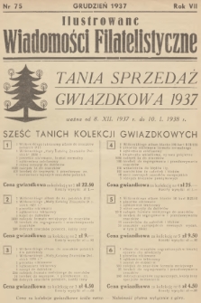 Ilustrowane Wiadomości Filatelistyczne : miesięcznik poświęcony sprawom filatelistyki. R.7, 1937, nr 75