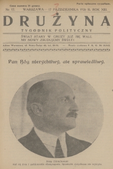 Drużyna : tygodnik polityczny. R.13, 1926, nr 17