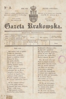 Gazeta Krakowska. 1835, nr 1
