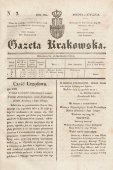 Gazeta Krakowska. 1835, nr 2