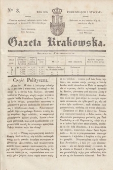 Gazeta Krakowska. 1835, nr 3