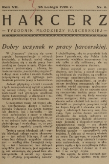Harcerz : tygodnik młodzieży harcerskiej. R.7, 1926, nr 8