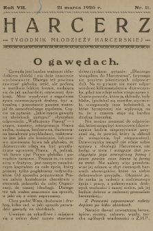 Harcerz : tygodnik młodzieży harcerskiej. R.7, 1926, nr 11