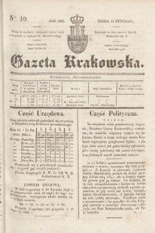 Gazeta Krakowska. 1835, nr 10