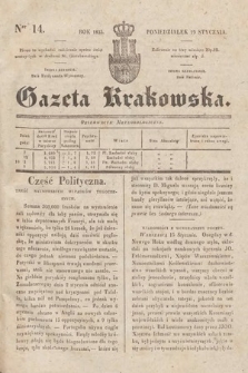 Gazeta Krakowska. 1835, nr 14