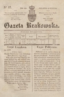 Gazeta Krakowska. 1835, nr 17