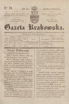 Gazeta Krakowska. 1835, nr 18