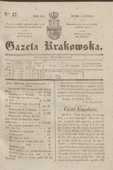 Gazeta Krakowska. 1835, nr 27