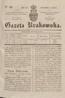 Gazeta Krakowska. 1835, nr 28