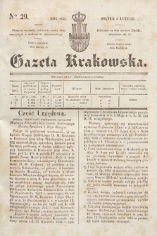 Gazeta Krakowska. 1835, nr 29