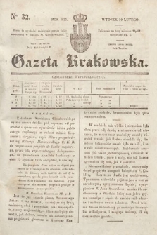 Gazeta Krakowska. 1835, nr 32