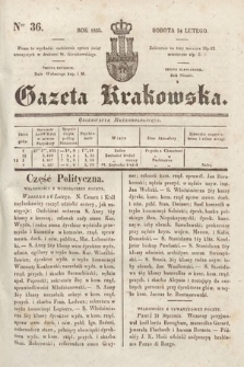 Gazeta Krakowska. 1835, nr 36