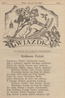 Gwiazdka : tygodnik dla dzieci i młodzieży. R.1, 1925, № 17