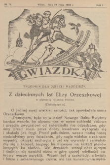 Gwiazdka : tygodnik dla dzieci i młodzieży. R.1, 1925, № 18