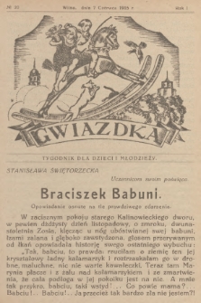 Gwiazdka : tygodnik dla dzieci i młodzieży. R.1, 1925, № 20