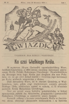 Gwiazdka : tygodnik dla dzieci i młodzieży. R.1, 1925, № 26