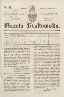 Gazeta Krakowska. 1835, nr 38