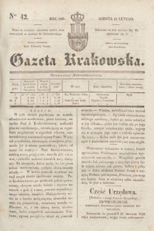 Gazeta Krakowska. 1835, nr 42