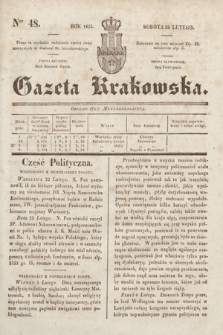 Gazeta Krakowska. 1835, nr 48