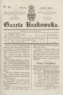 Gazeta Krakowska. 1835, nr 51