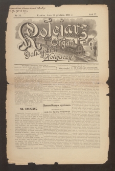 Kolejarz : organ Galicyjskich Kolejarzy. 1901, nr 24