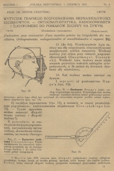Polska Dentystyka. R.1, 1923, nr 4