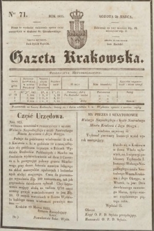 Gazeta Krakowska. 1835, nr 71