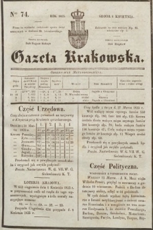 Gazeta Krakowska. 1835, nr 74