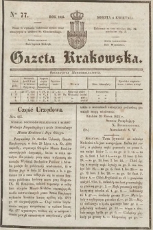 Gazeta Krakowska. 1835, nr 77