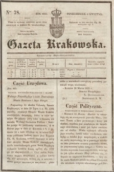 Gazeta Krakowska. 1835, nr 78