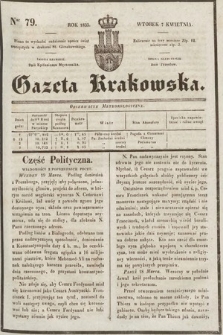 Gazeta Krakowska. 1835, nr 79