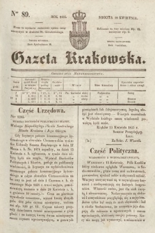Gazeta Krakowska. 1835, nr 89
