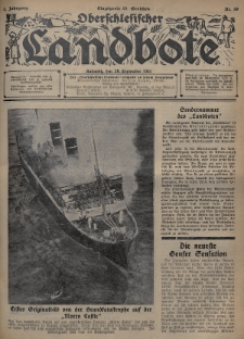 Oberschlesischer Landbote. 1934, nr 39