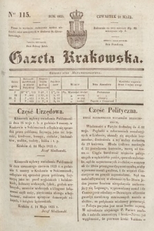 Gazeta Krakowska. 1835, nr 115