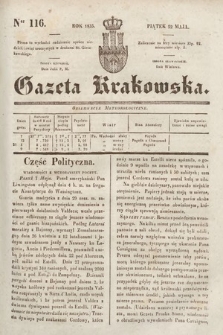 Gazeta Krakowska. 1835, nr 116