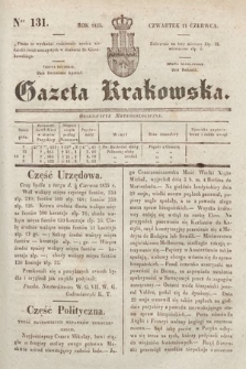 Gazeta Krakowska. 1835, nr 131