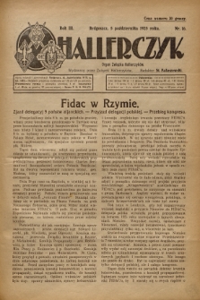 Hallerczyk : Organ Związku Hallerczyków. R. 3, 1925, nr 16