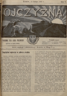 Ojczyzna : tygodnik dla ludu polskiego. 1907, nr 7