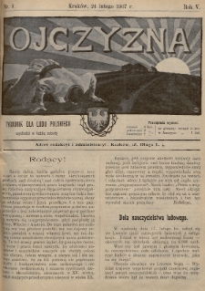 Ojczyzna : tygodnik dla ludu polskiego. 1907, nr 9