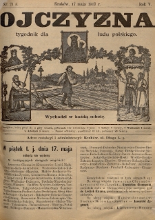 Ojczyzna : tygodnik dla ludu polskiego. 1907, nr 21 a.