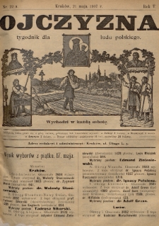 Ojczyzna : tygodnik dla ludu polskiego. 1907, nr 22 a.